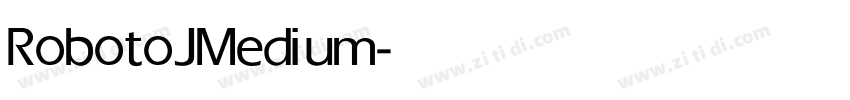 RobotoJ Medium字体转换